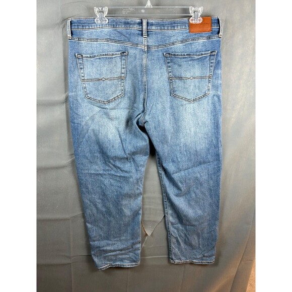 Lucky Brand Men's Mid Rise Slim Denim Blue Jeans 40/30 Straight 5-Pocket Design - Picture 3 of 9